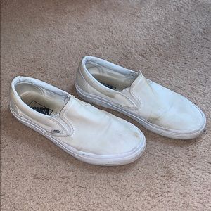White Vans (slip ons)